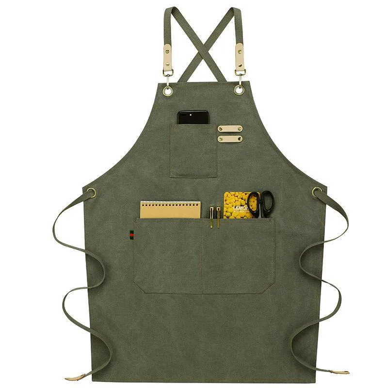 Coffee Shop Restaurant Canvas Apron