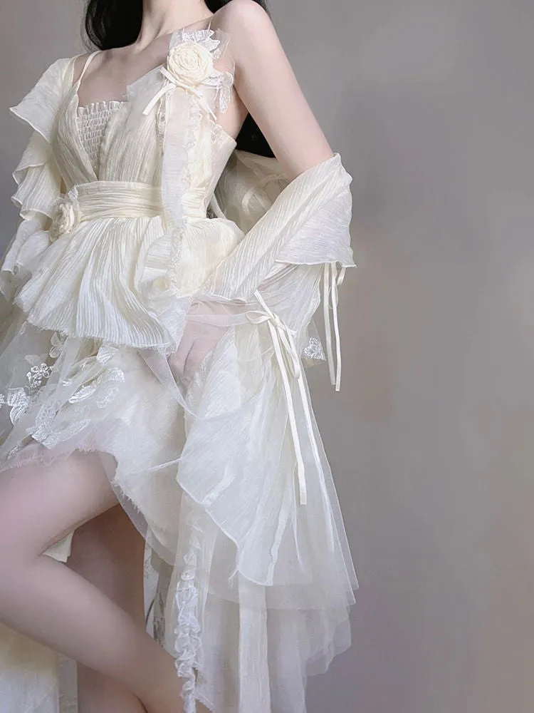 Creamy Butterfly Maiden Dress