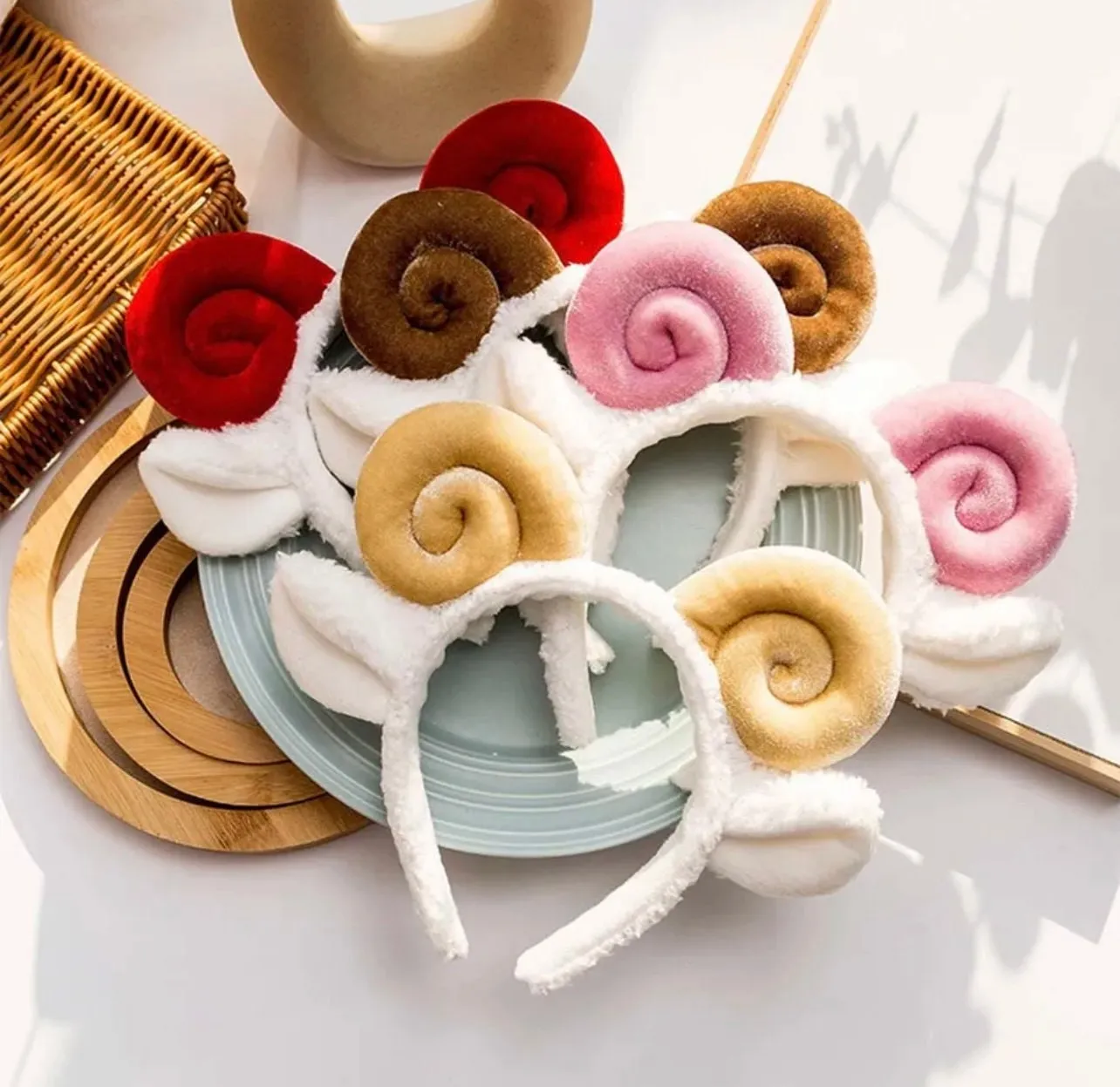 Cute Lovely Sheep Ears Hair Hoop Adorable Sheep Headband Spa Headband for Women