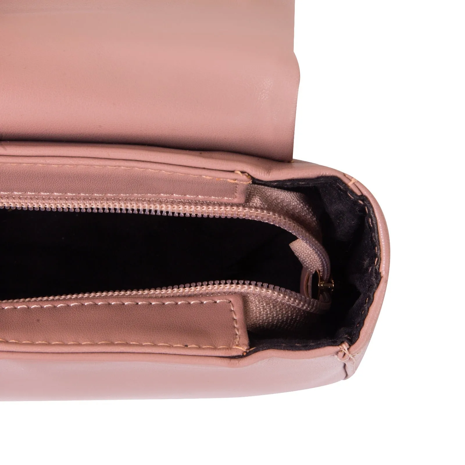 Dune Pink Flap Style Handbag