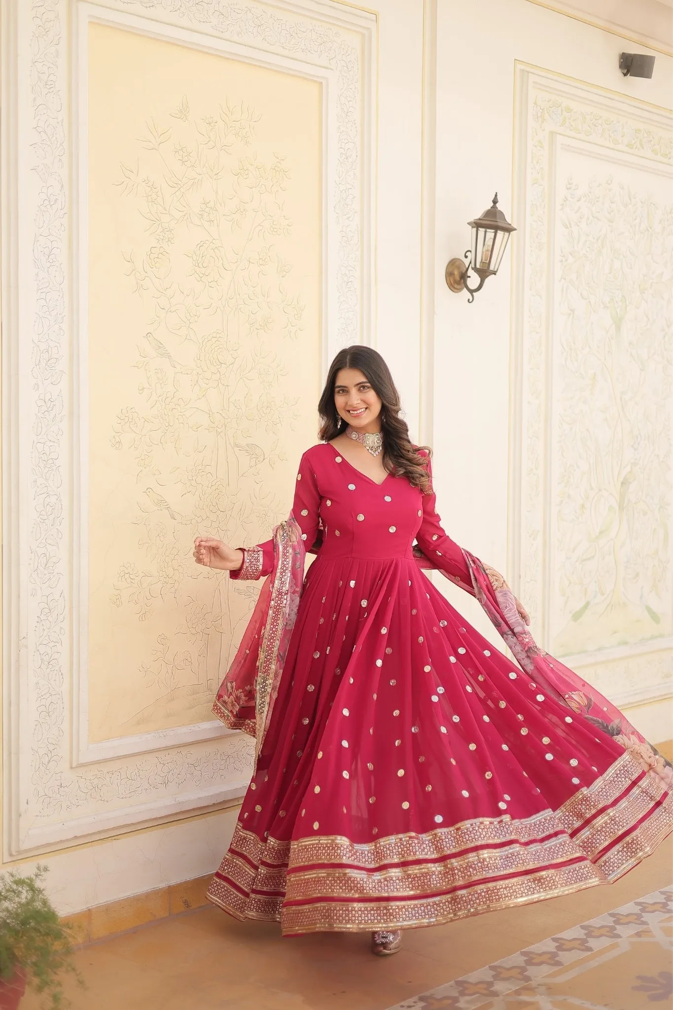 Elegance Style Readymade Anarkali Gown