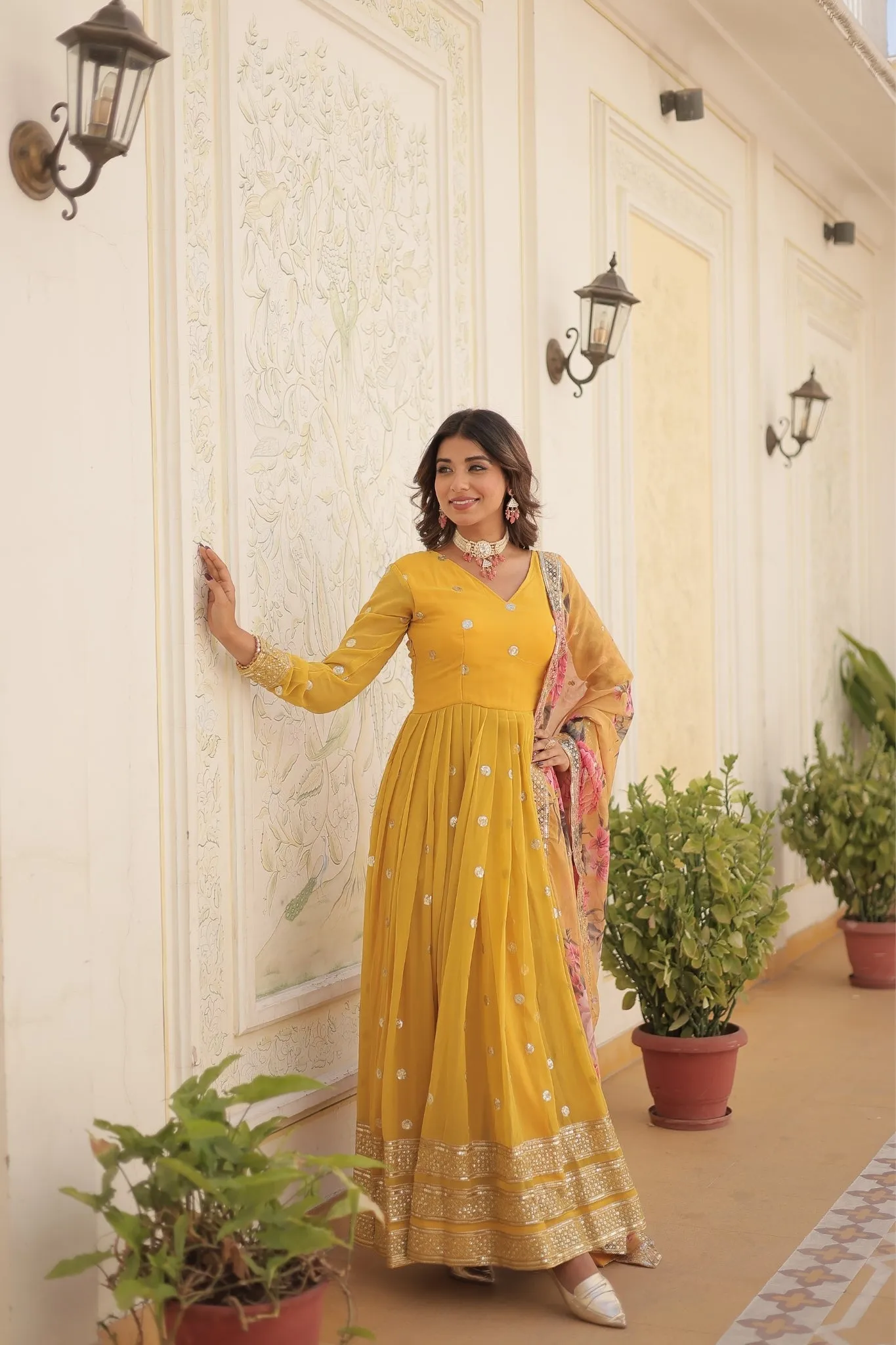 Elegance Style Readymade Anarkali Gown