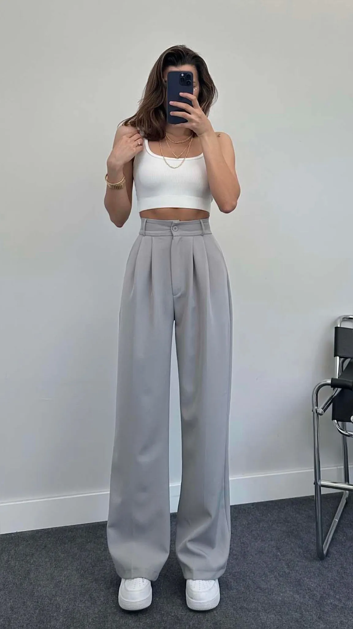 Formal Pleated Wide Leg Trouser