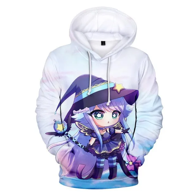 Gacha Life 3D Print Hoodies Anime Game Streetwear Men Women Oversized Sweatshirts Hoodie Harajuku Kids Boys Girls Tops Clothing