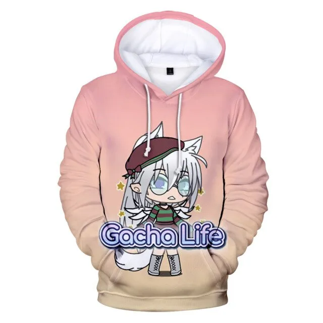 Gacha Life 3D Print Hoodies Anime Game Streetwear Men Women Oversized Sweatshirts Hoodie Harajuku Kids Boys Girls Tops Clothing