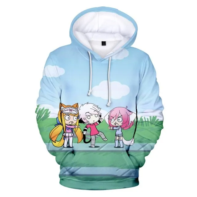 Gacha Life 3D Print Hoodies Anime Game Streetwear Men Women Oversized Sweatshirts Hoodie Harajuku Kids Boys Girls Tops Clothing