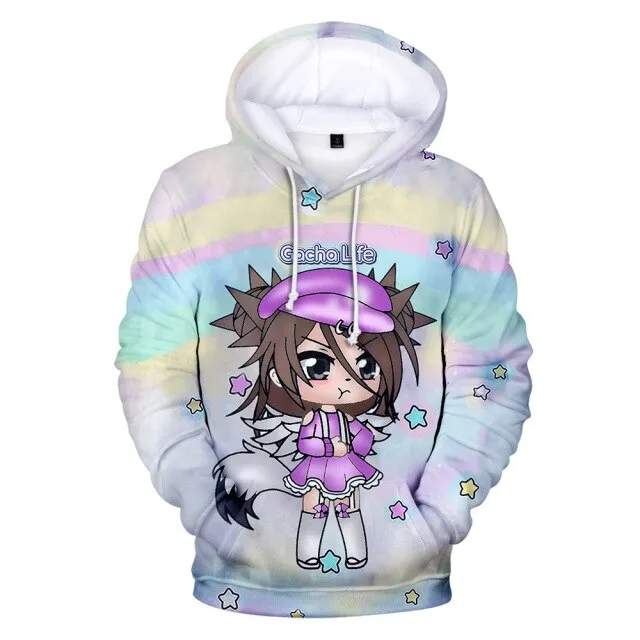 Gacha Life 3D Print Hoodies Anime Game Streetwear Men Women Oversized Sweatshirts Hoodie Harajuku Kids Boys Girls Tops Clothing