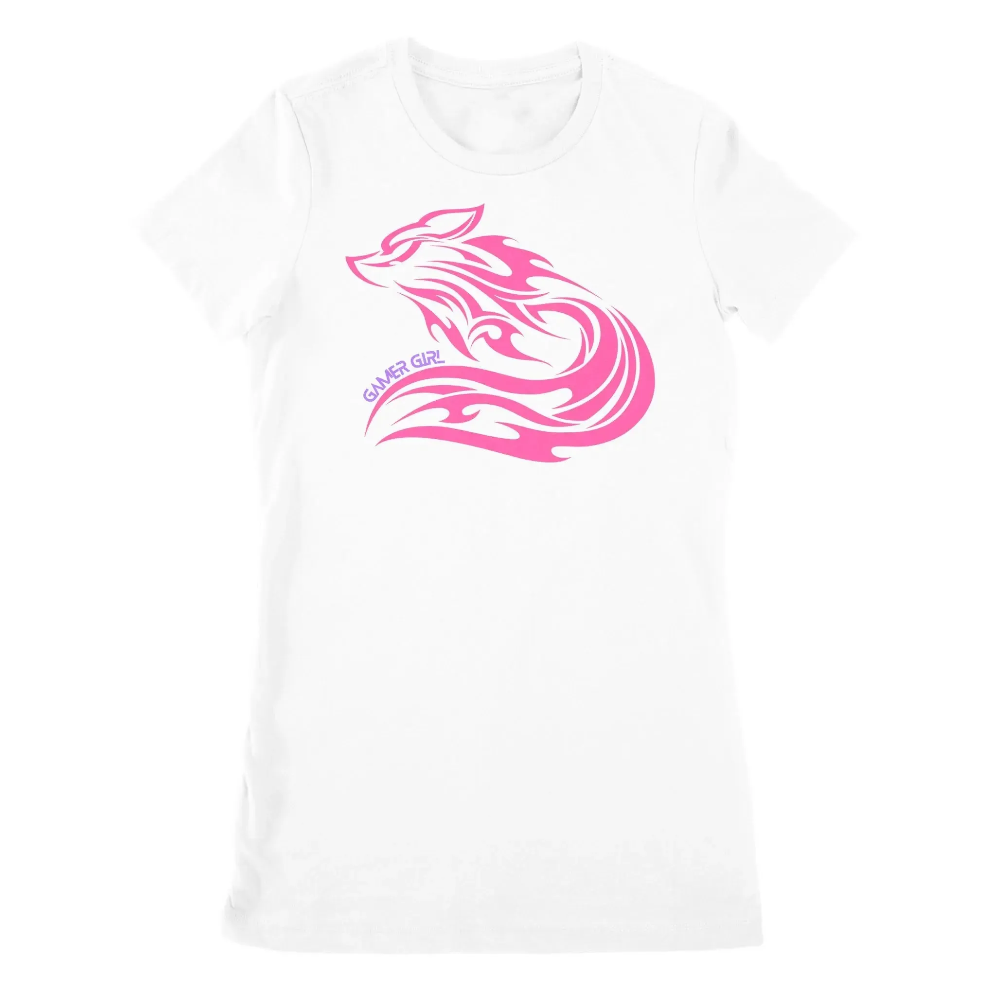 Gamer Girl Pink Fox - Premium Women's T-shirt