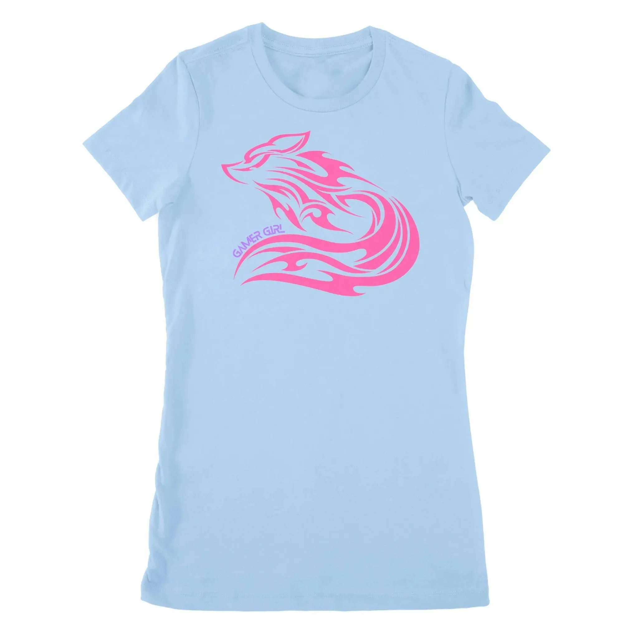 Gamer Girl Pink Fox - Premium Women's T-shirt