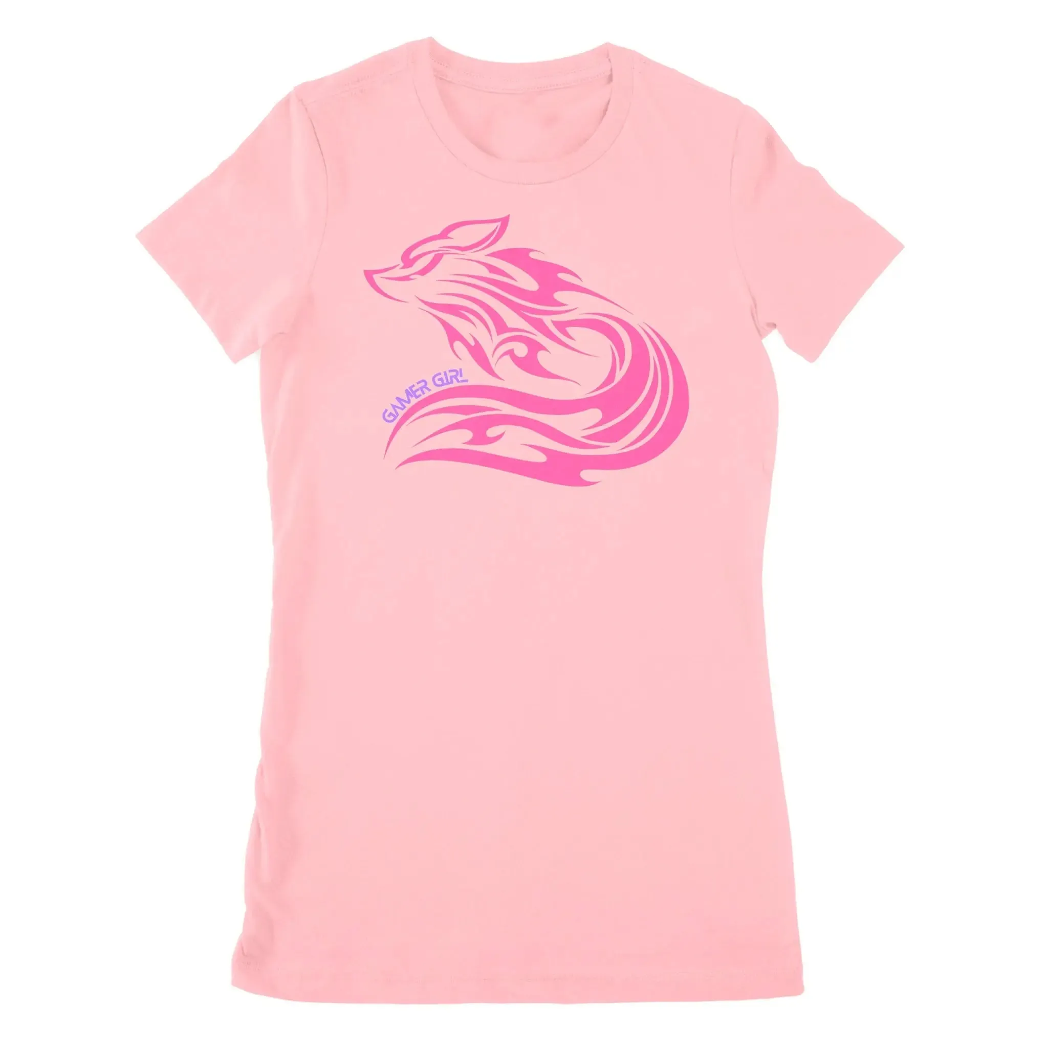 Gamer Girl Pink Fox - Premium Women's T-shirt