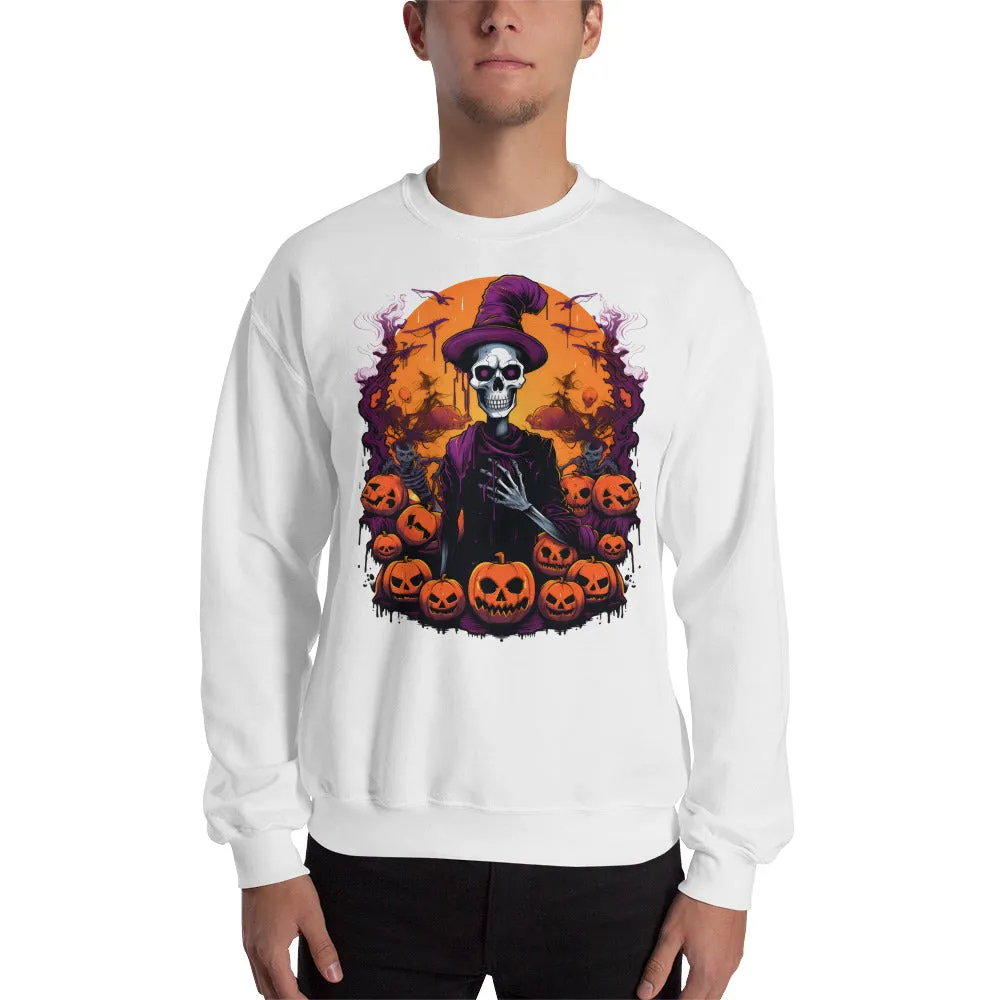 Get Spooktacular with Skeleton-themed Halloween Sweatshirts 002