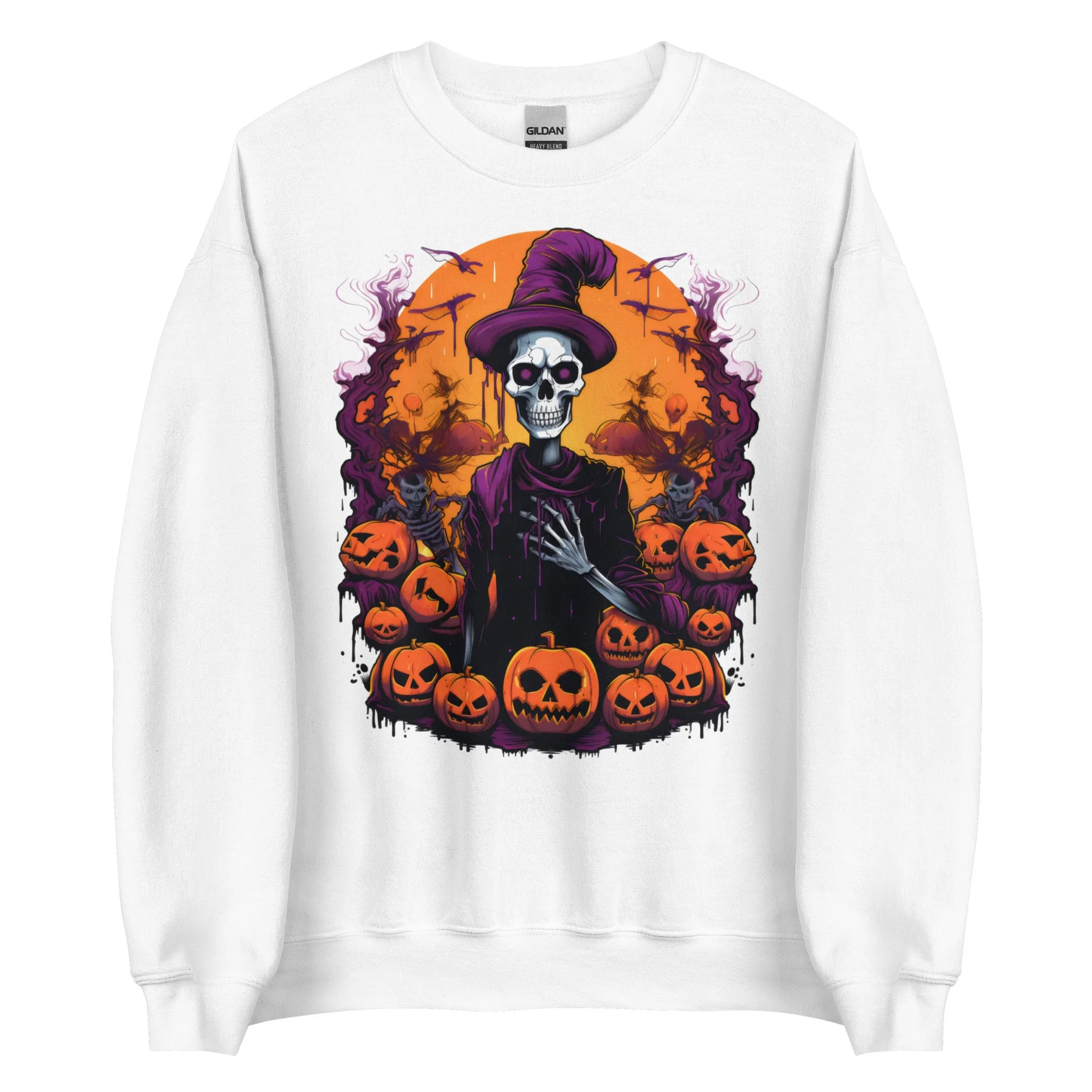 Get Spooktacular with Skeleton-themed Halloween Sweatshirts 002