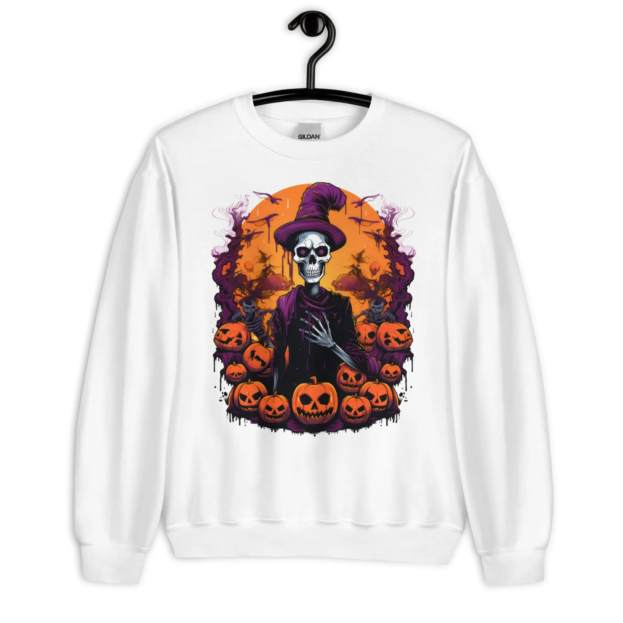 Get Spooktacular with Skeleton-themed Halloween Sweatshirts 002