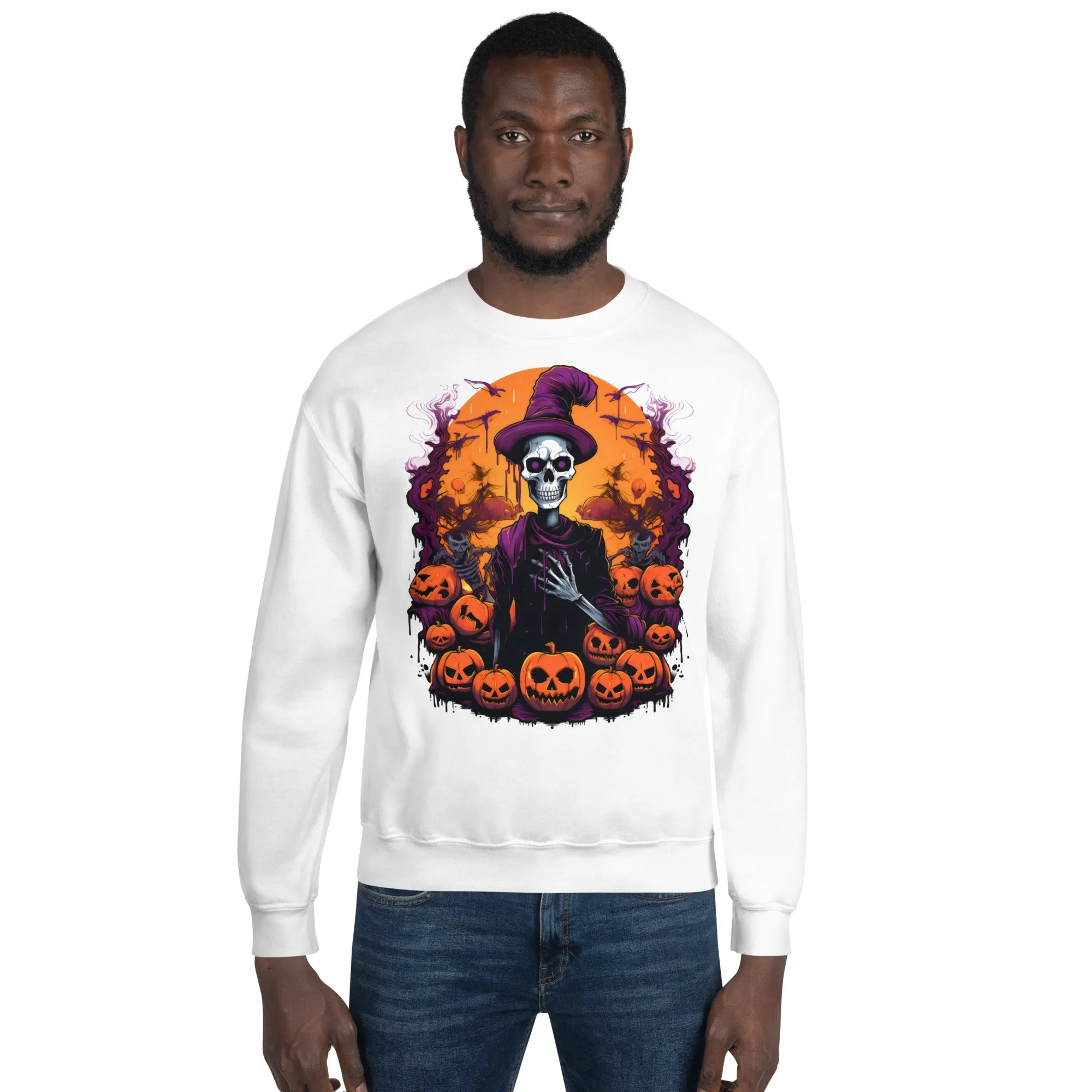 Get Spooktacular with Skeleton-themed Halloween Sweatshirts 002