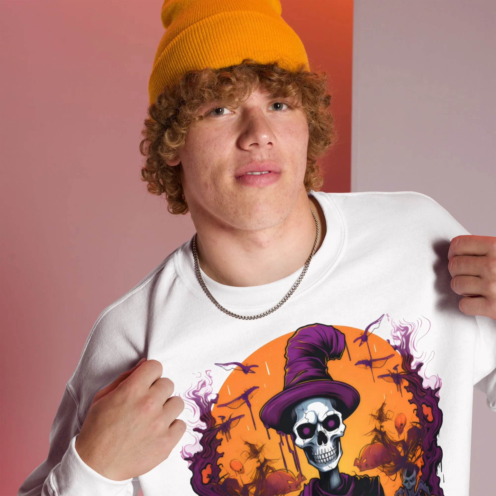 Get Spooktacular with Skeleton-themed Halloween Sweatshirts 002