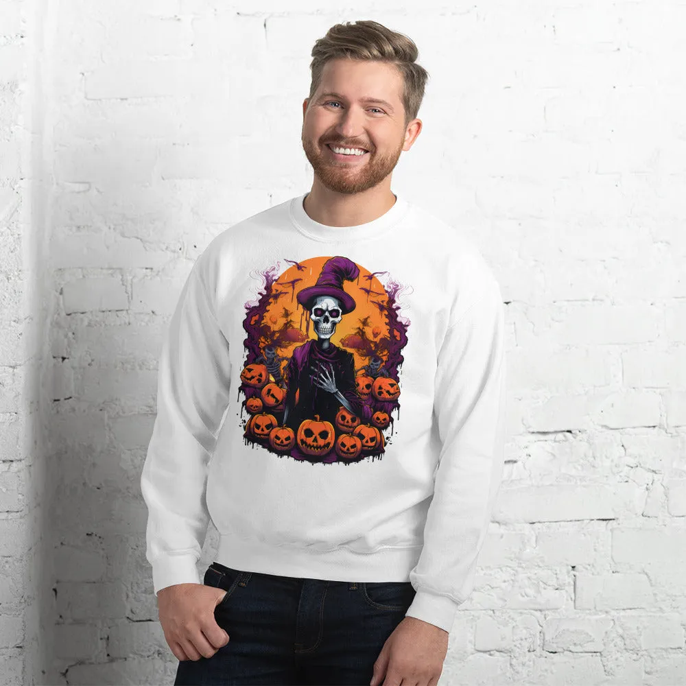 Get Spooktacular with Skeleton-themed Halloween Sweatshirts 002