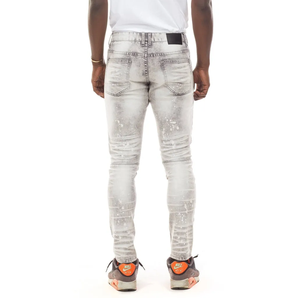 Gothic Fashion Jeans - Frost Grey