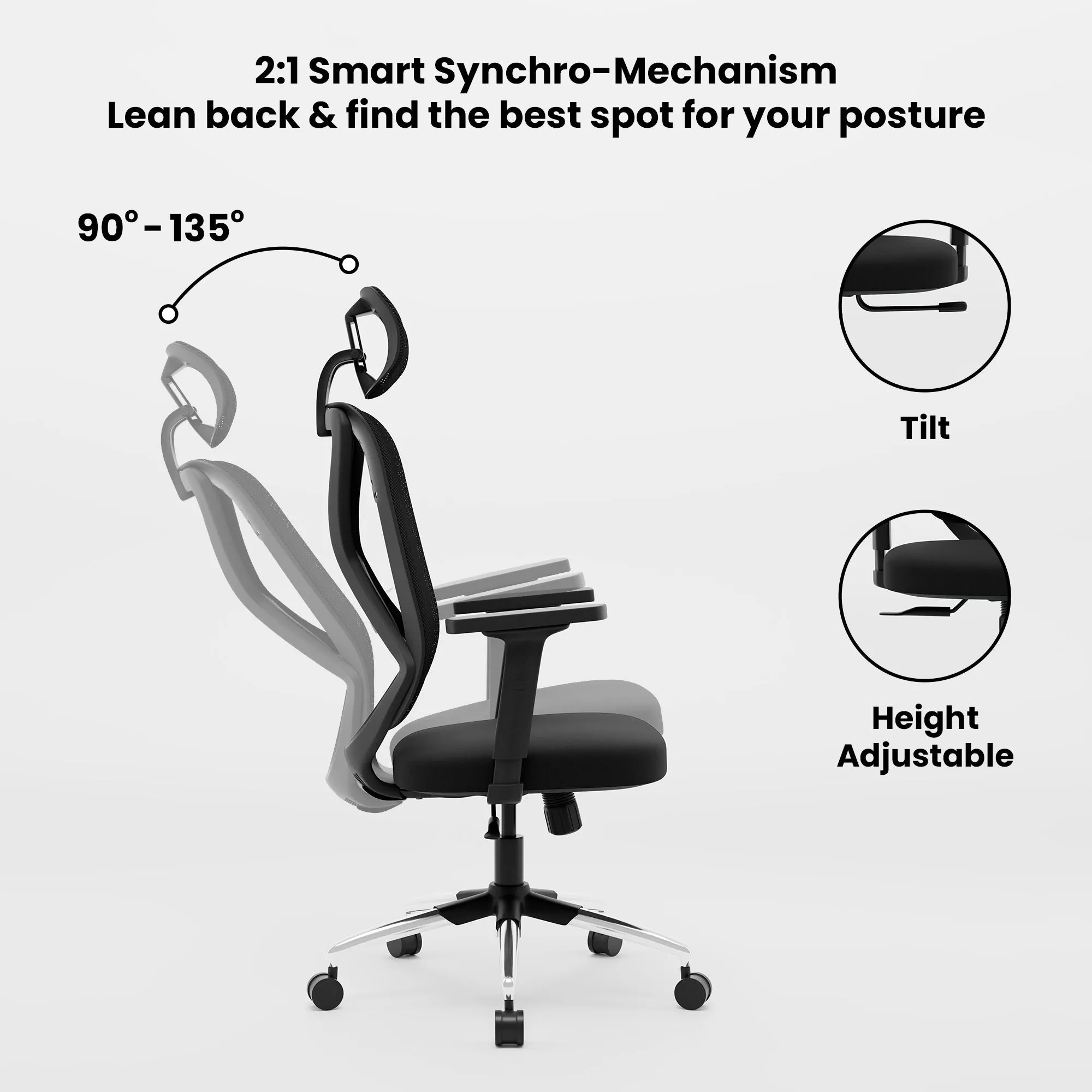 Green Soul Zodiac Pro High Back Mesh Office Chair