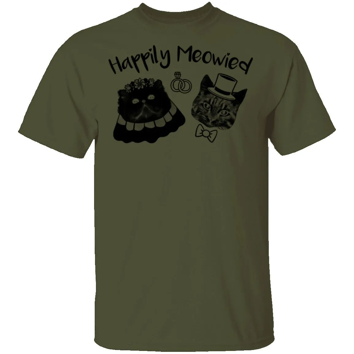 Happily Meowied T-Shirt