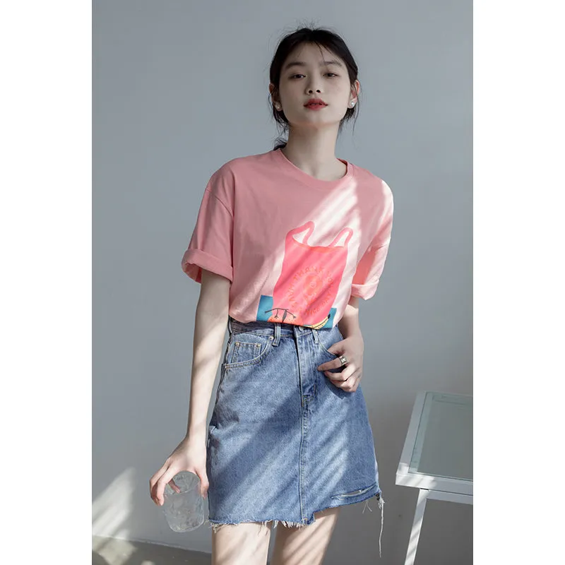 Happy Shopper retro loose graphic t-shirt