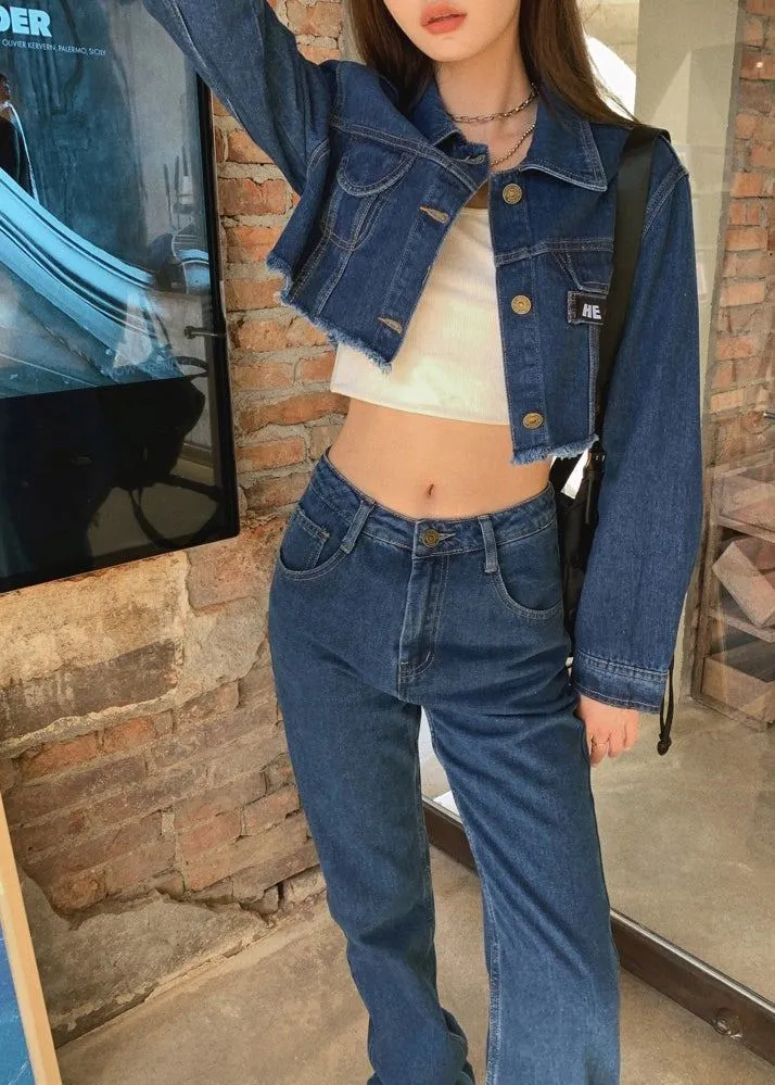 High End Cowboy denim jacket and jeans set (sold separately)