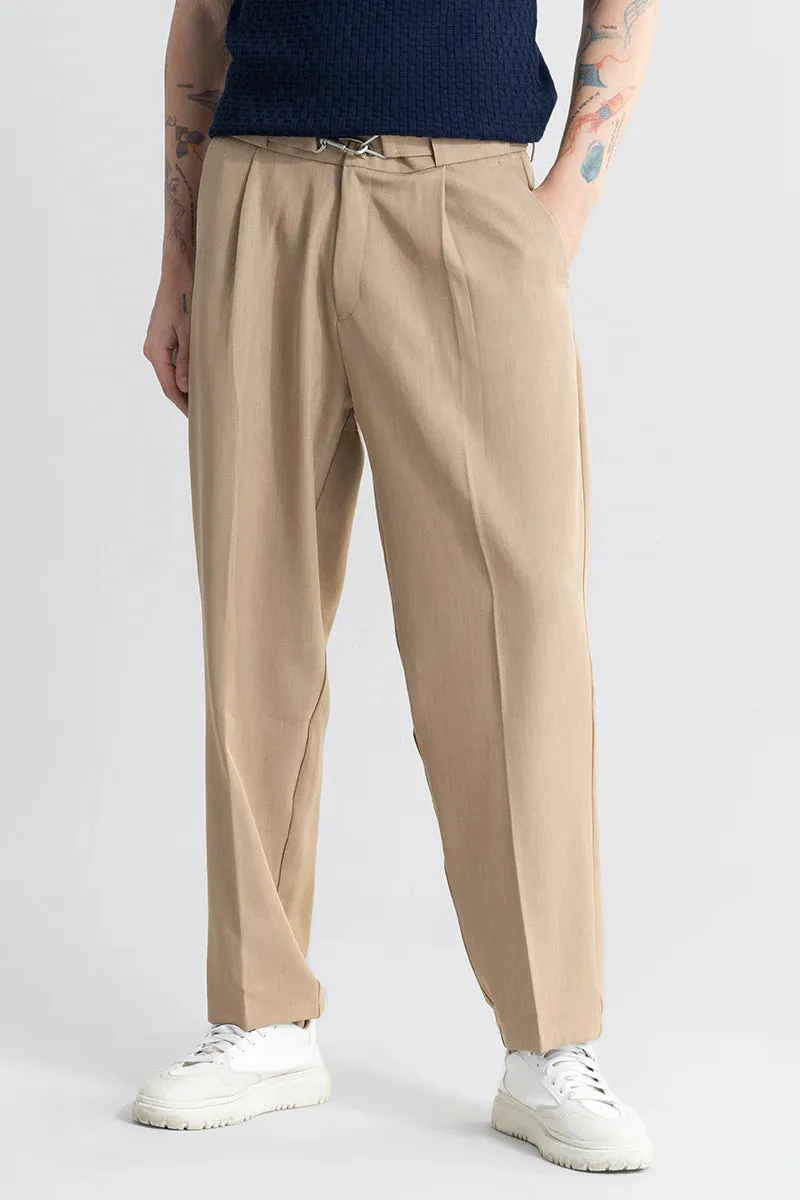 Hooked Khaki Korean Pant