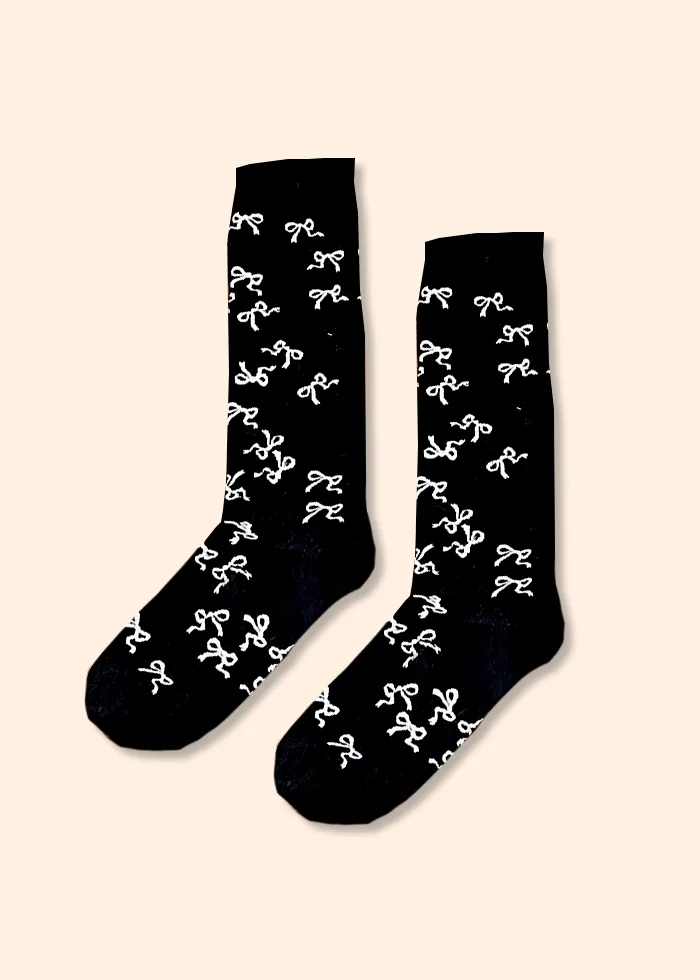 Infinite Bows knee high socks