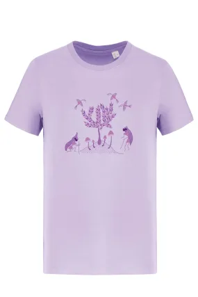 Jalsa Warli Lilac Art T-shirt