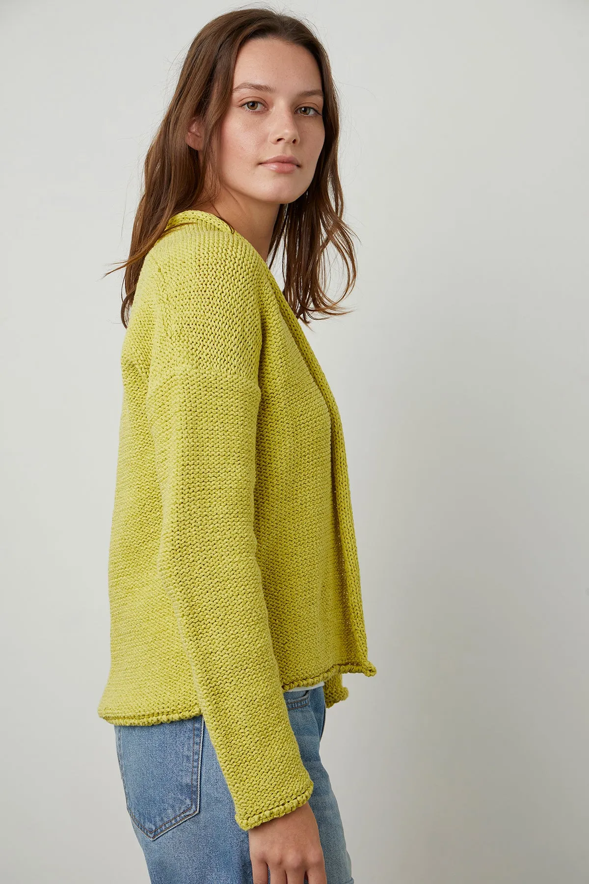 JAZ TEXTURED TAPE YARN CARDIGAN