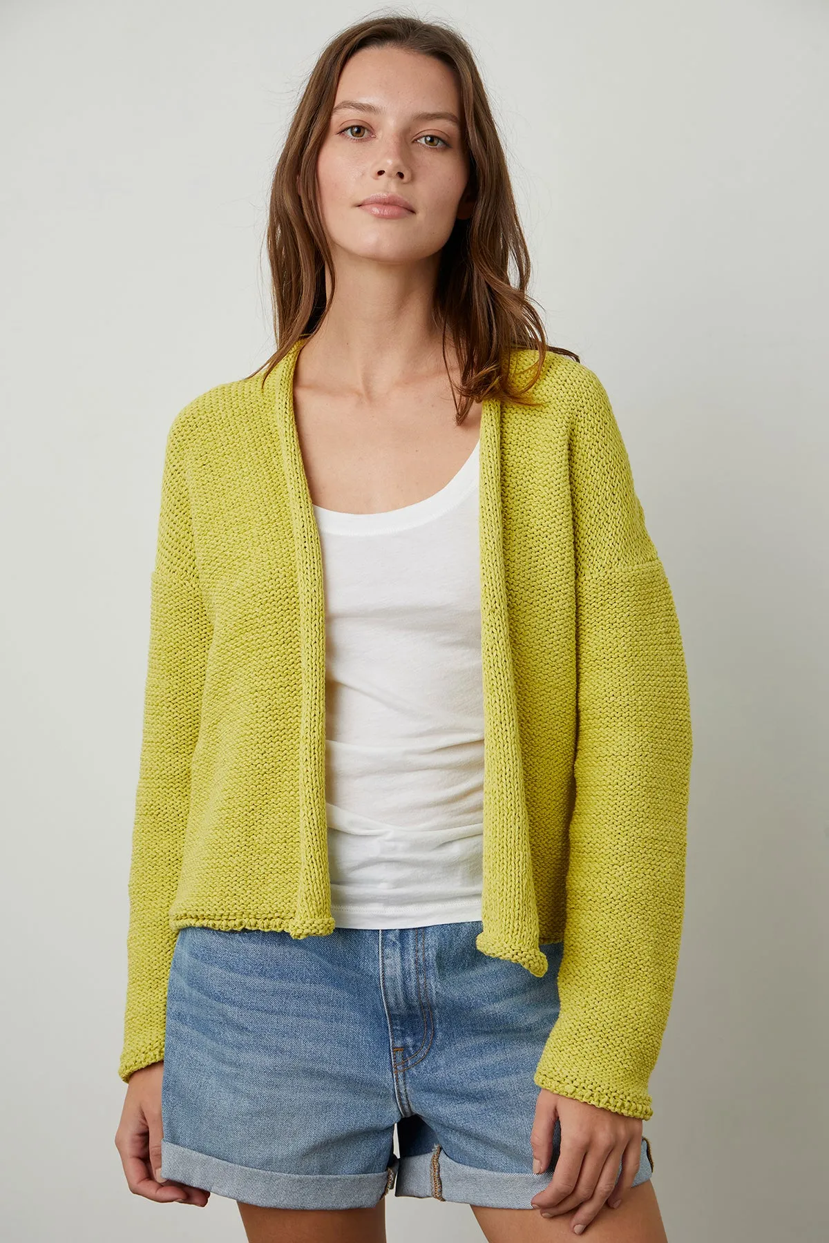 JAZ TEXTURED TAPE YARN CARDIGAN