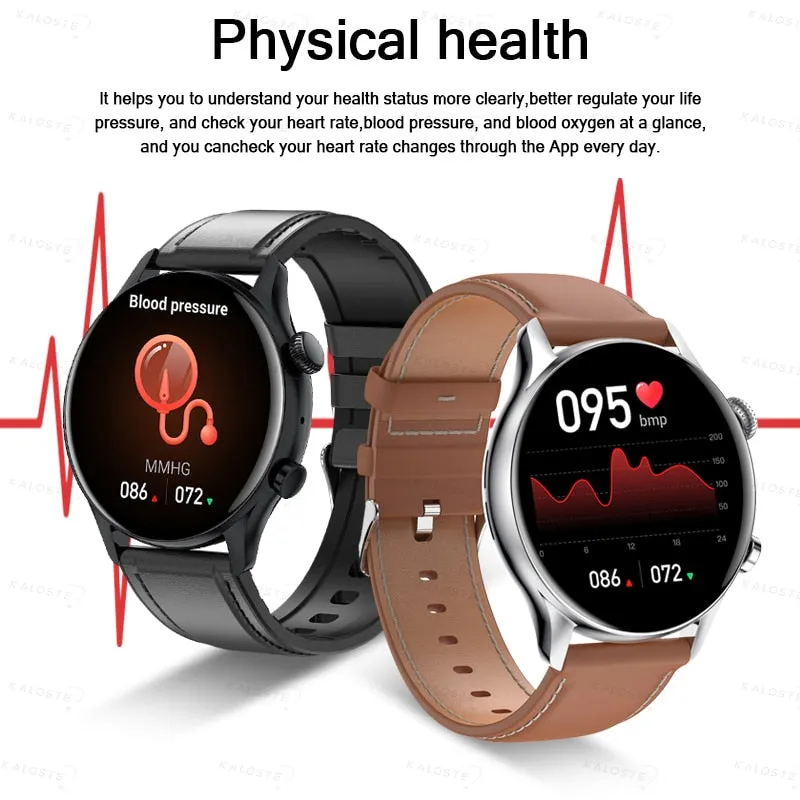 KALOSTE Smart Watch AMOLED HD Screen Always On Display Women Watches Bluetooth Call IP68 Waterproof Sport fitness Men Smartwatch