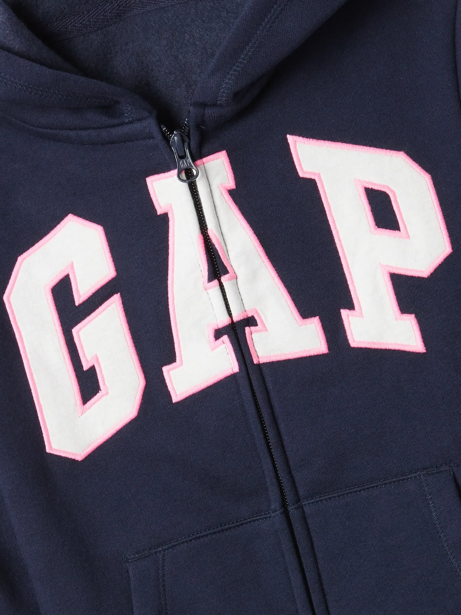 Kids Gap Logo Zip Hoodie In Fleece