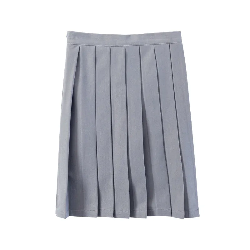 Knee Length Pleated Skirt