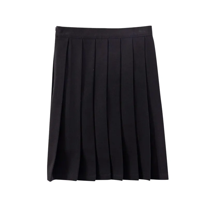 Knee Length Pleated Skirt