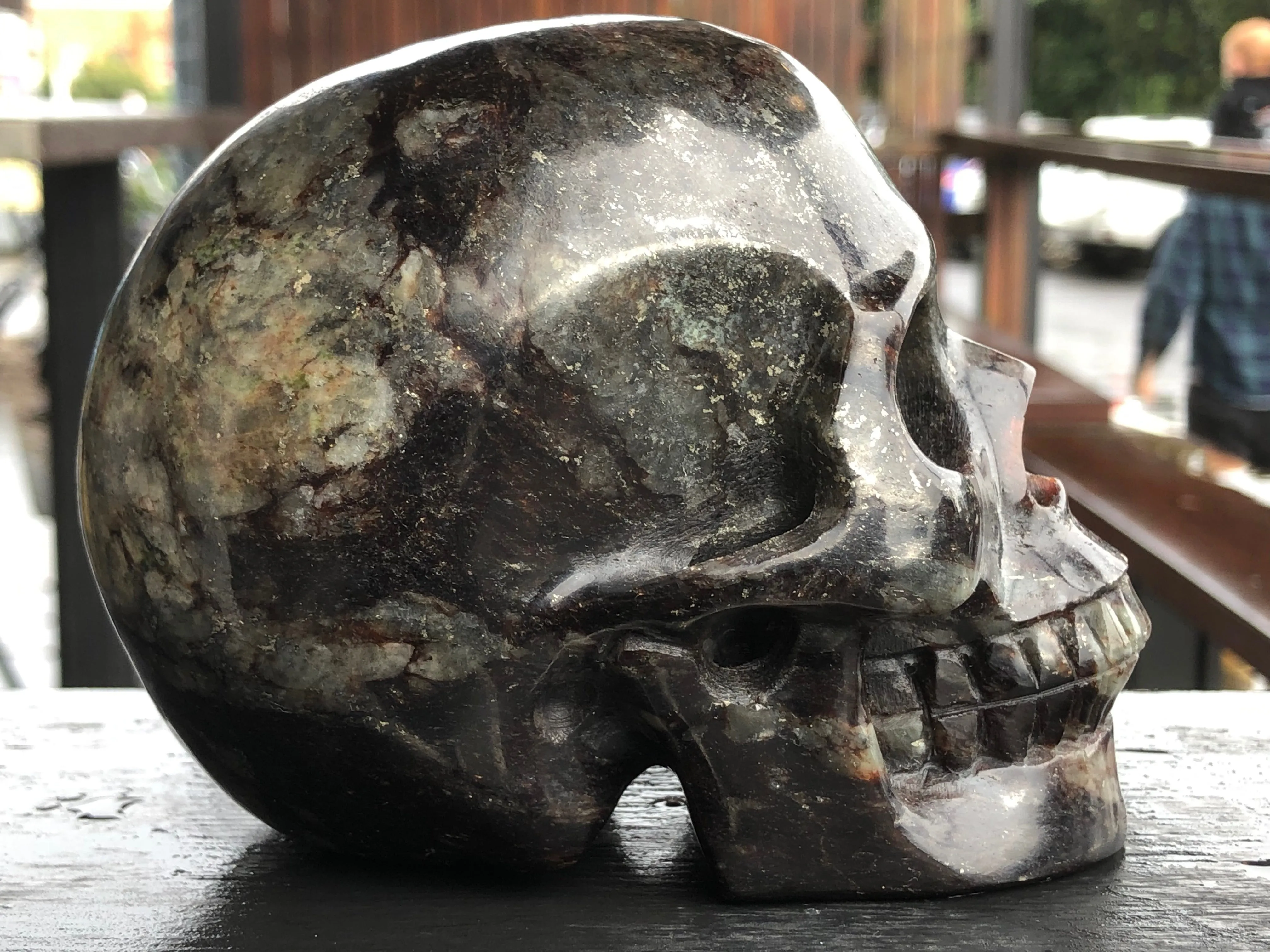 Korean Garnet Skull [1k1285]