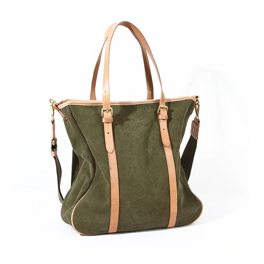 Leather Canvas Tote Bags Crossbody For Men And Women Laptop Bag-i7bags