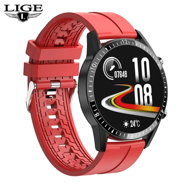 LIGE 2021 New IP67 Men's Bluetooth Call SmartWatch