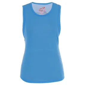 Light Blue Women's Cut Off Tank