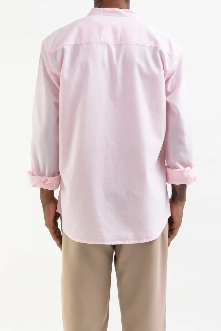 Linen Shirt // Baby Pink