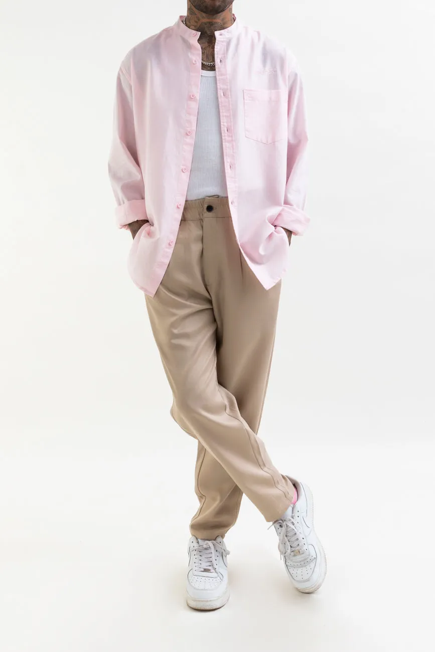 Linen Shirt // Baby Pink