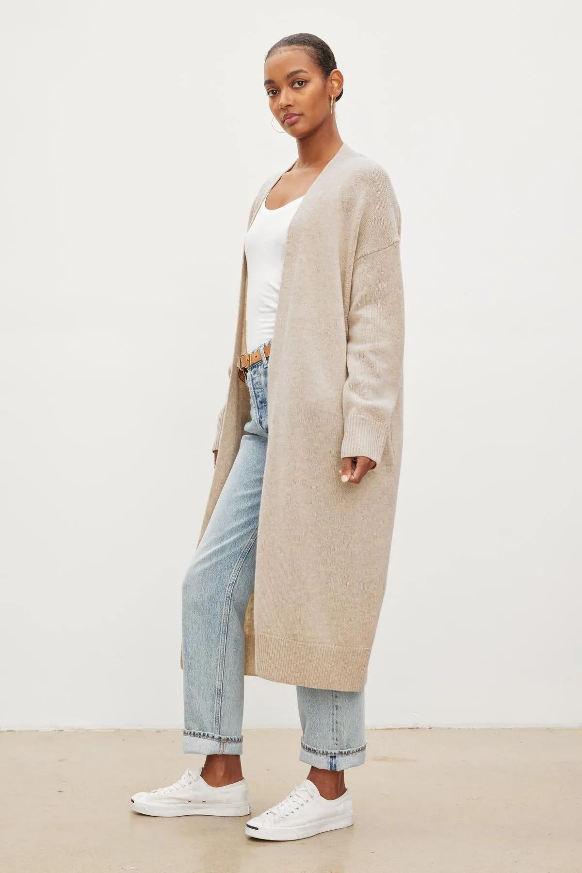 LISA WOOL CASHMERE DUSTER CARDIGAN