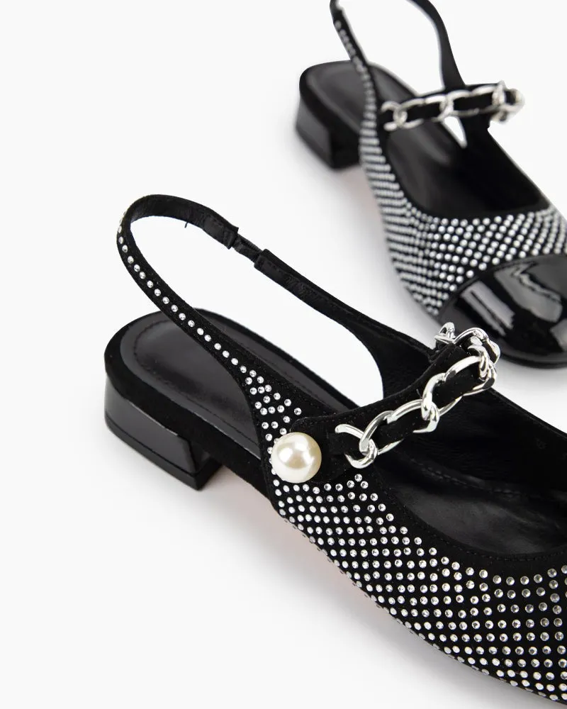 Little Fragrance Style Rhinestone Sandals