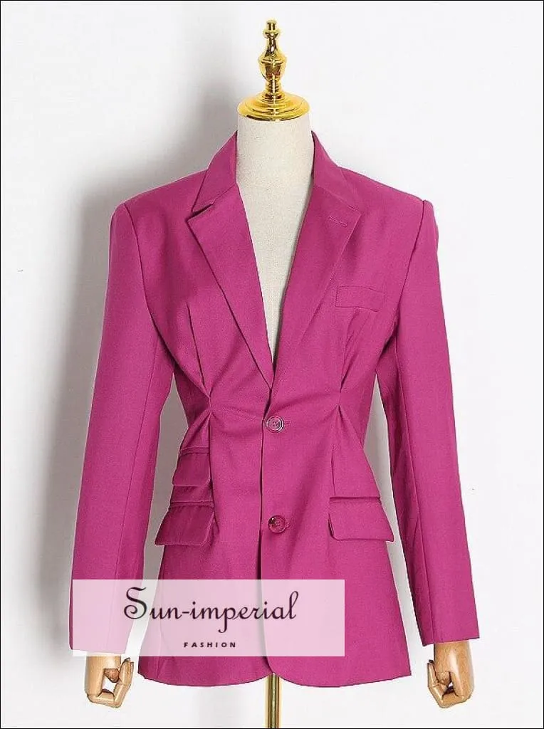 Long Sleeve Mint Green Women Blazer Coat