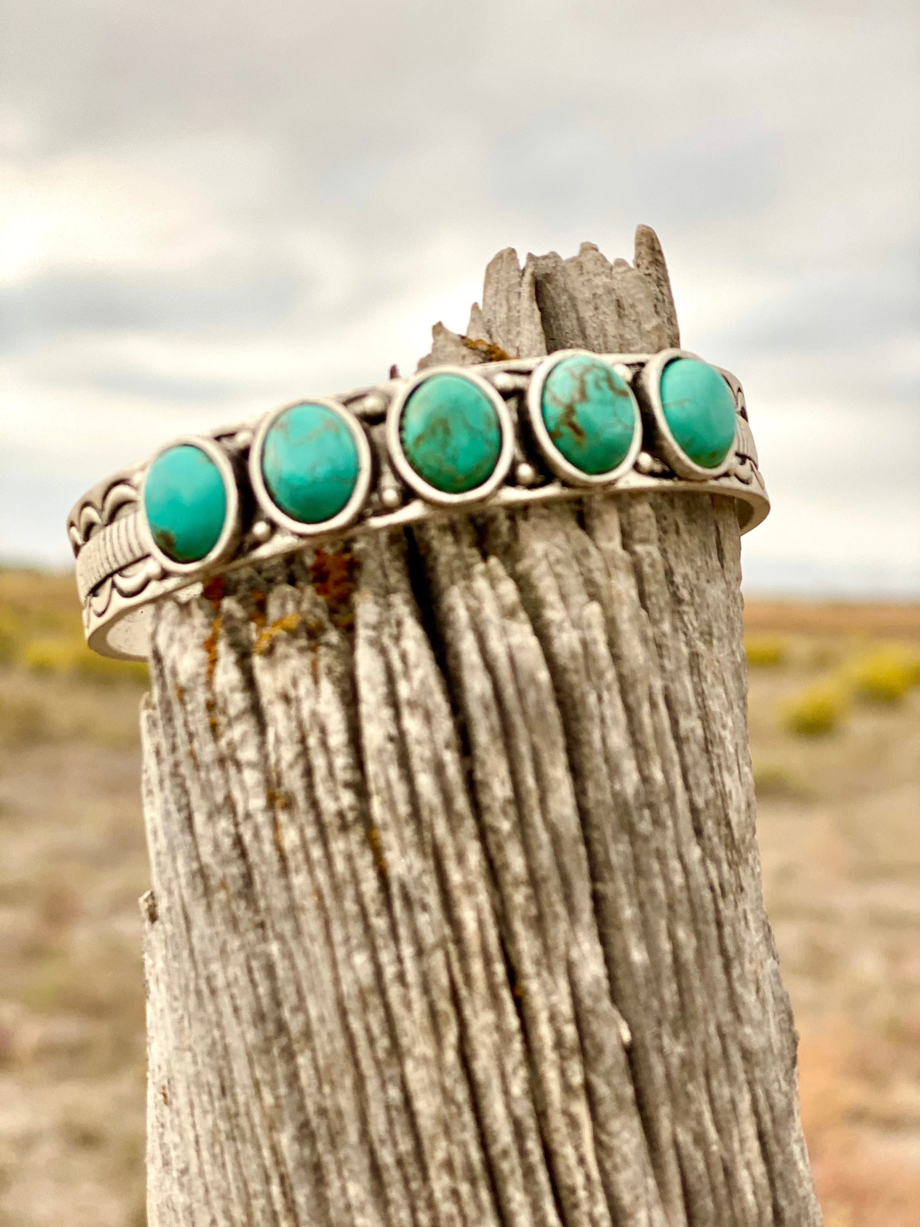 Love Vintage Turquoise Cuff Bracelet