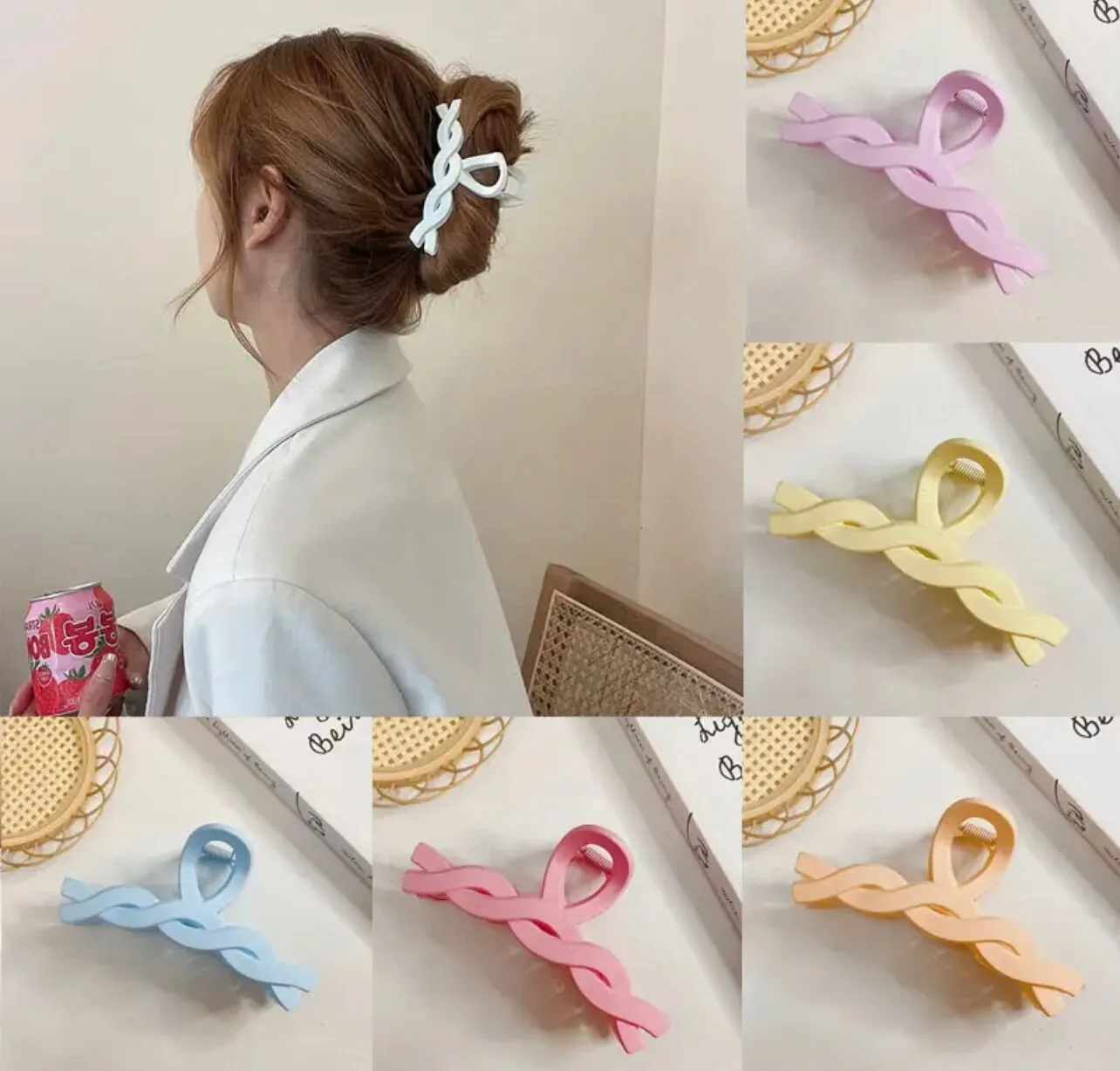 Macaron Hair Claw Clips - 4.3 Inch To Hold Hair Without Sliding Out Of Place Hair Clamps，Claw Clips For Thick Hair