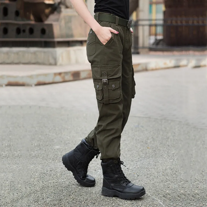 Military Style Slim Outdoor Women's Cargo Pants