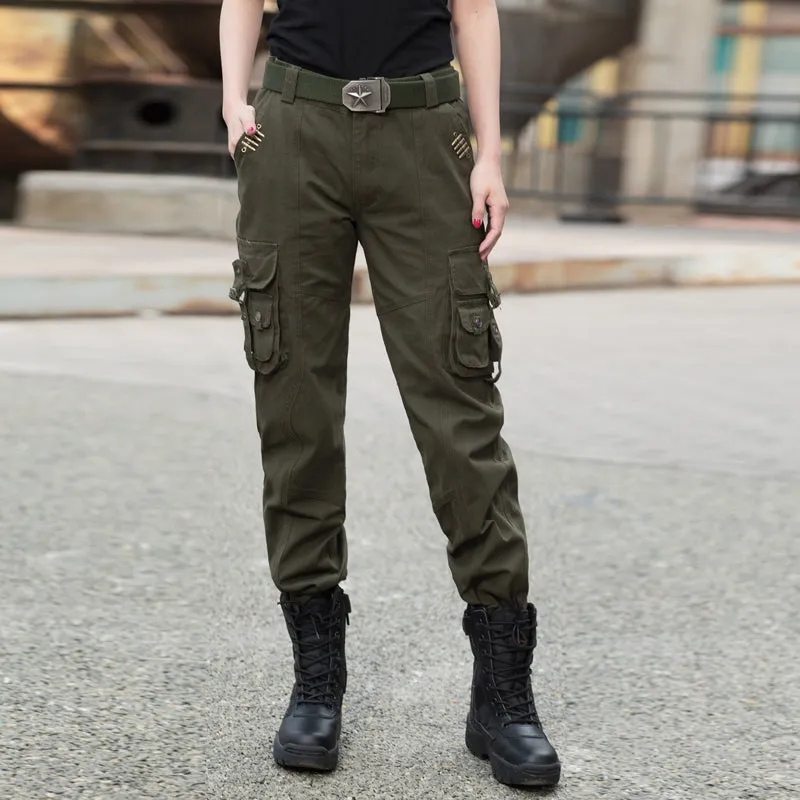 Military Style Slim Outdoor Women's Cargo Pants