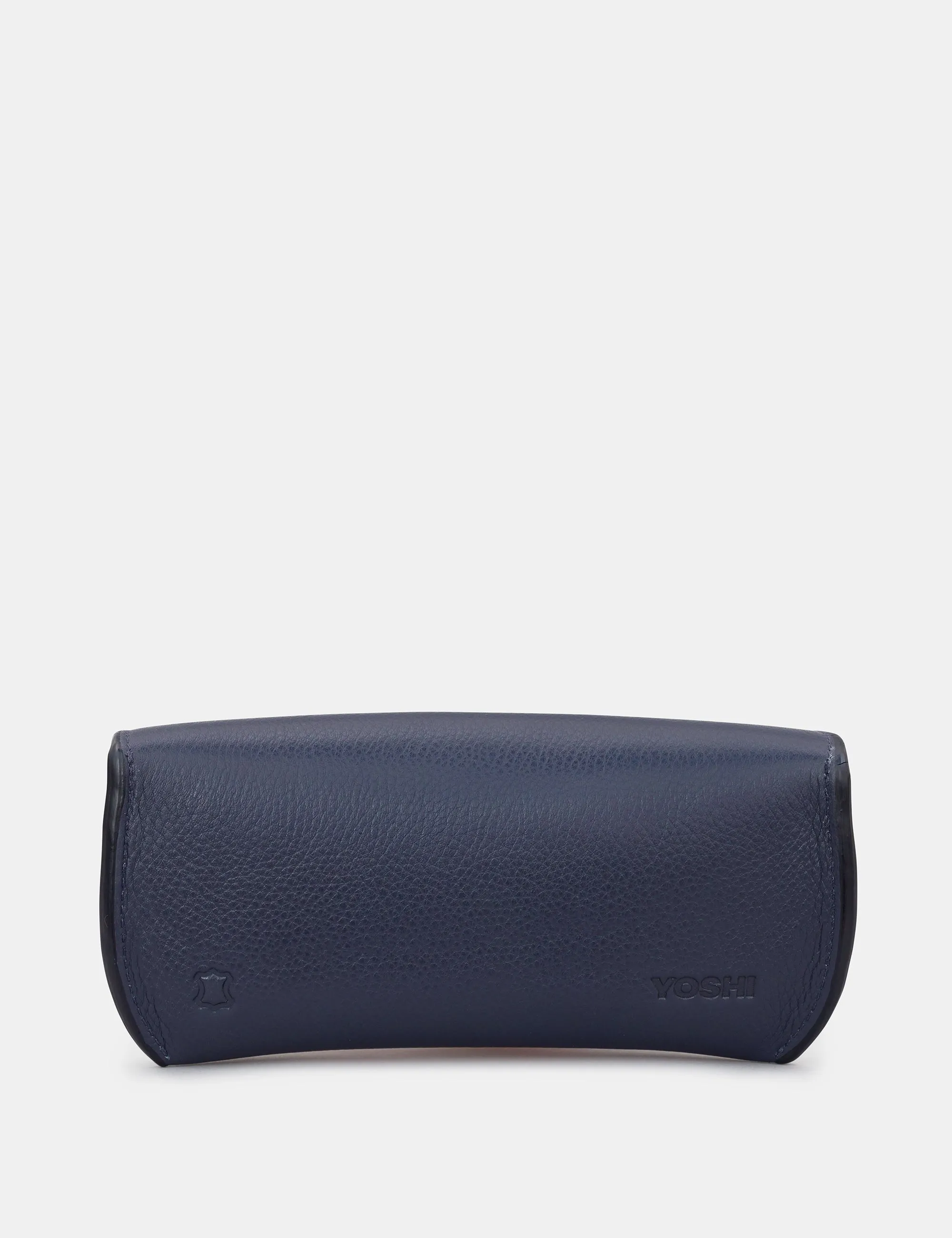 Navy Leather Atlantic Glasses Case