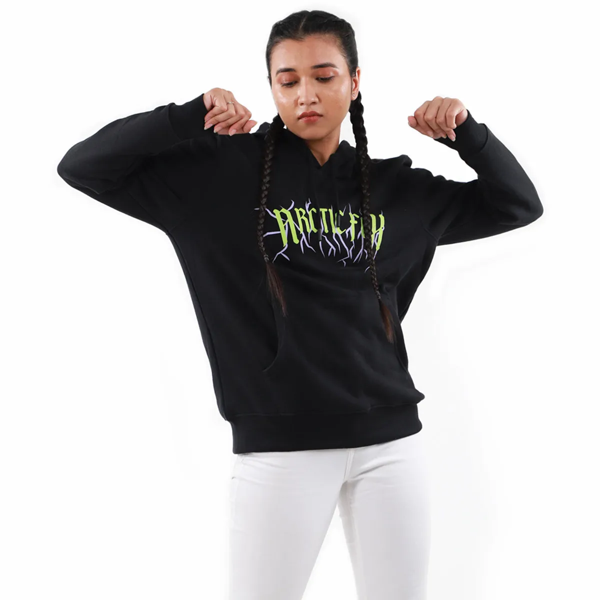 New Arctic Fox Unisex Sharp Green Hoodies (sweatshirts)