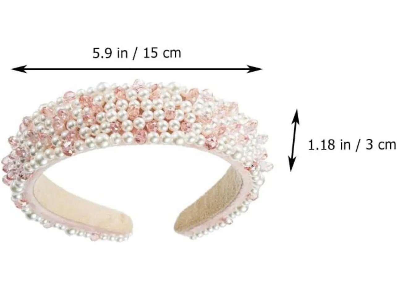 Pearl Headband for Women Hair Decorations Headpiece Pearl Baroque Hairband Elegant